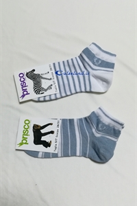 Socks Striped Boy - Low socks for children in striped cotton 