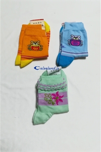 Socks Teddy Bear - Cotton socks for girl with teddy bear designs.