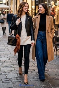 New York Leggings 80 denari - Leggings in microfibra lavorazione a plissè