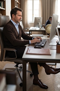 Wool Short Sock for man - Classic wool sock for man