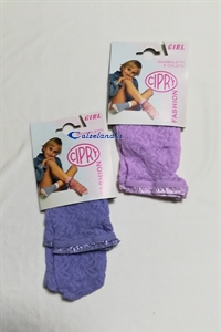 Lilac lace sock for little girl