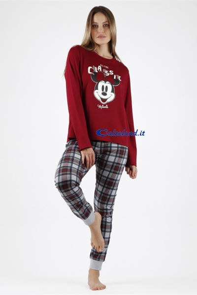 Disney Minnie pigiama in cotone caldo per donna