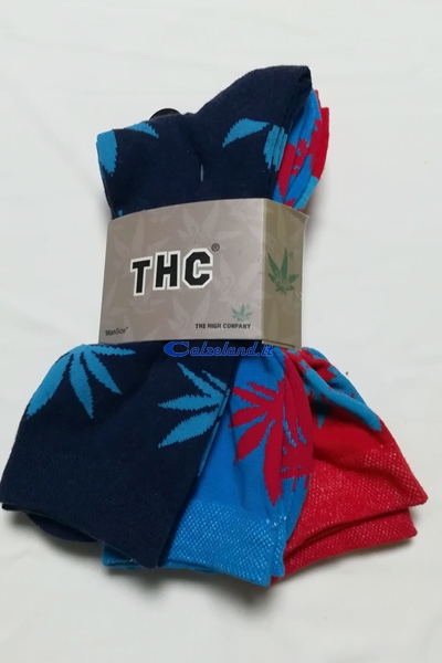 thc calzino blu-rosso