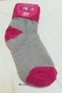 grey and fuchsia chenly sock