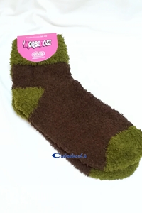 brown and green cheodle sock