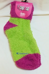 green and fuchsia cheochlon sock