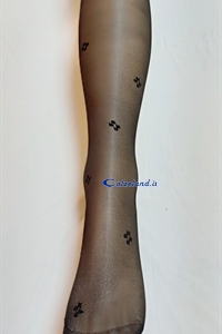 Dama 15 denier - Pantyhose 15 denier nude with small design makes
