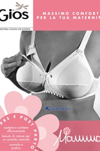 Reggiseno in puro cotone per allattamento