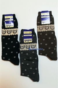 Wool knee-high kids 61147 - Light wool knee-highs for girls