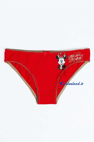 Disney slip rosso con Minnie in scatola regalo