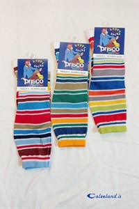 Striped light cotton knee-highs for boys