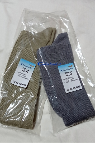 Stretch cotton knee-highs for men