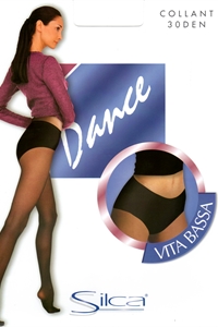 Dance - Collant a vita bassa 30 denari con mutandina sgambata.