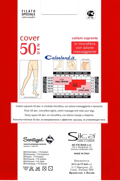 Cover collant 50 denari in microfibra