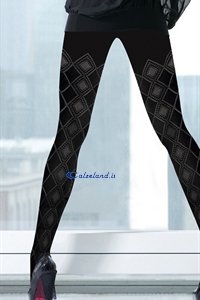 Caracas pantyhose - Pantyhose 60 denier with diamond pattern designed and solid.)