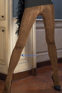 Rusalka - Collant 80 denari a disegno leopardato