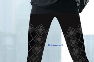 Caracas pantyhose - Pantyhose 60 denier with diamond pattern designed and solid.)