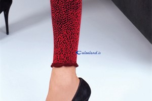 Madras leggings 80 denier - Leopard leggings in microfiber)