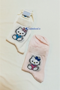 Calzino Hello Kitty - Calzino in cotone per bambina con Hello kitty)