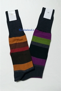 Striped cotton leg for men